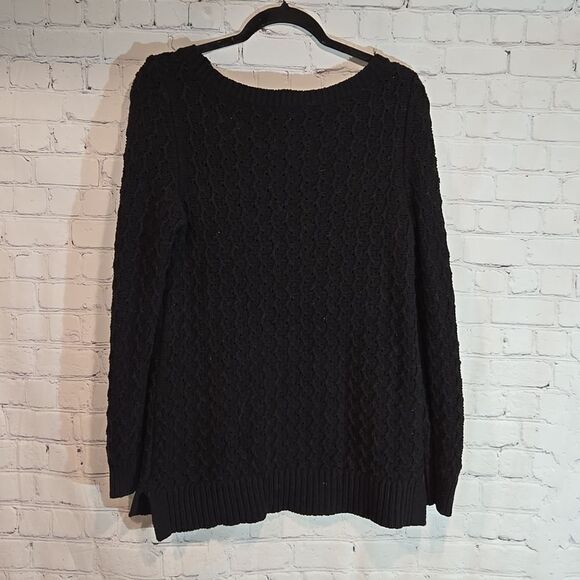 Talbot black chunky knit sweater size M - Picture 6 of 8